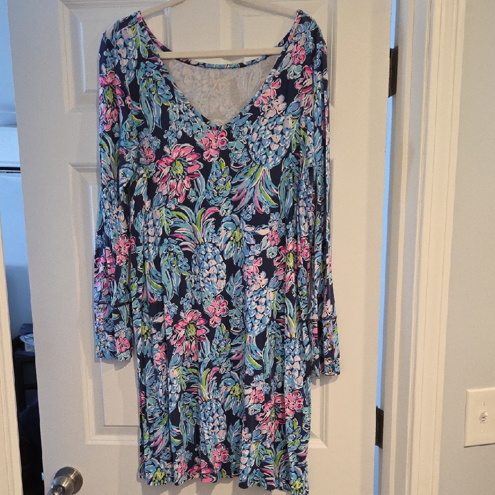 Lilly Pulitzer Pineapple Floral Dress